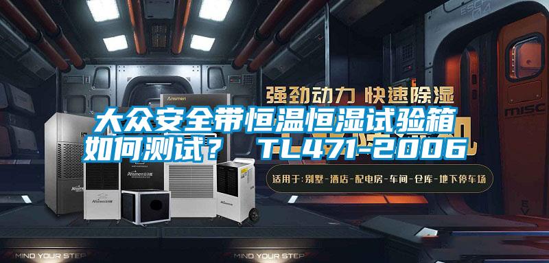大眾安全帶恒溫恒濕試驗箱如何測試？ TL471-2006
